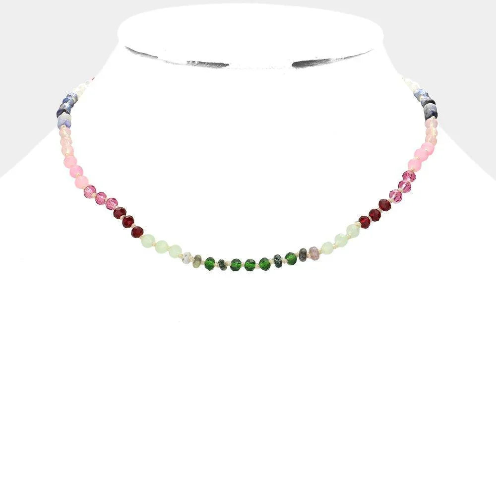 Faceted Beaded Necklace - Jewelry Store by Erik Rayo