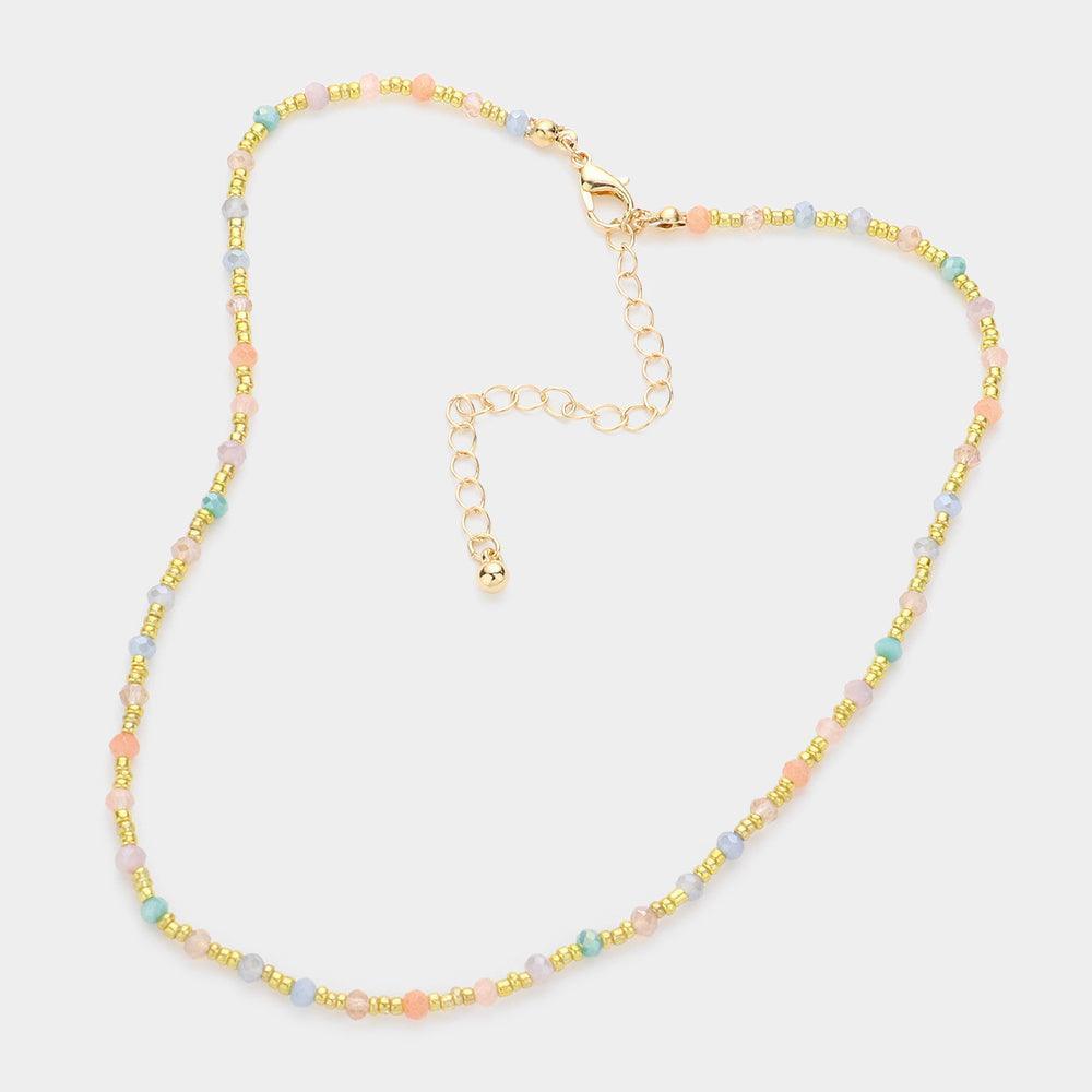 Faceted Bead Accented Necklace - Jewelry Store by Erik Rayo