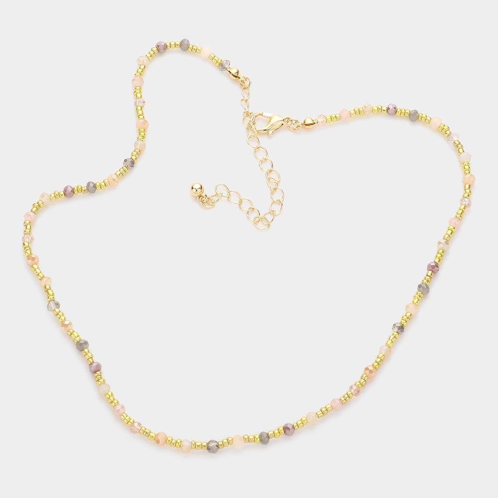 Faceted Bead Accented Necklace - Jewelry Store by Erik Rayo