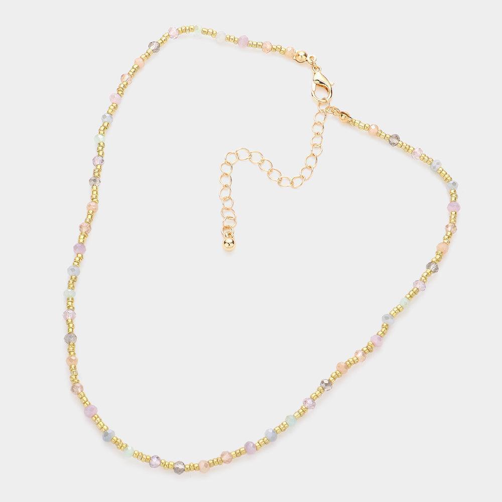 Faceted Bead Accented Necklace - Jewelry Store by Erik Rayo