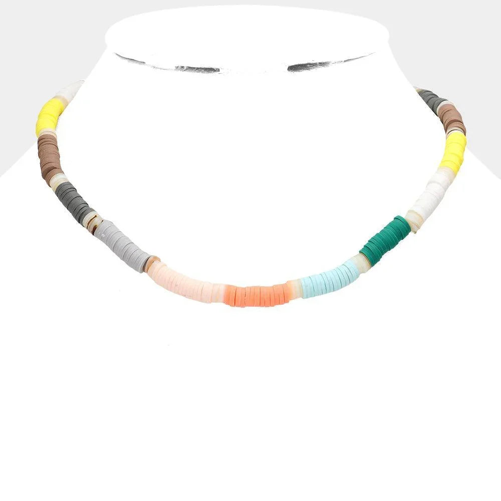 Heishi Beaded Necklace - Jewelry Store by Erik Rayo