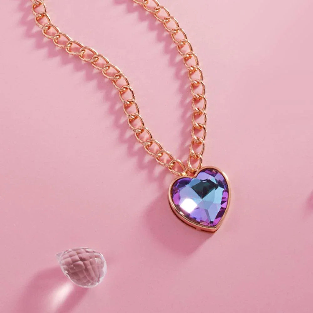 Gold Heart Stone Pendant Necklace - Jewelry Store by Erik Rayo