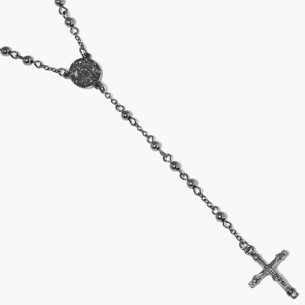 Crucifix Pendant Beaded Y Rosary Necklace - Jewelry Store by Erik Rayo