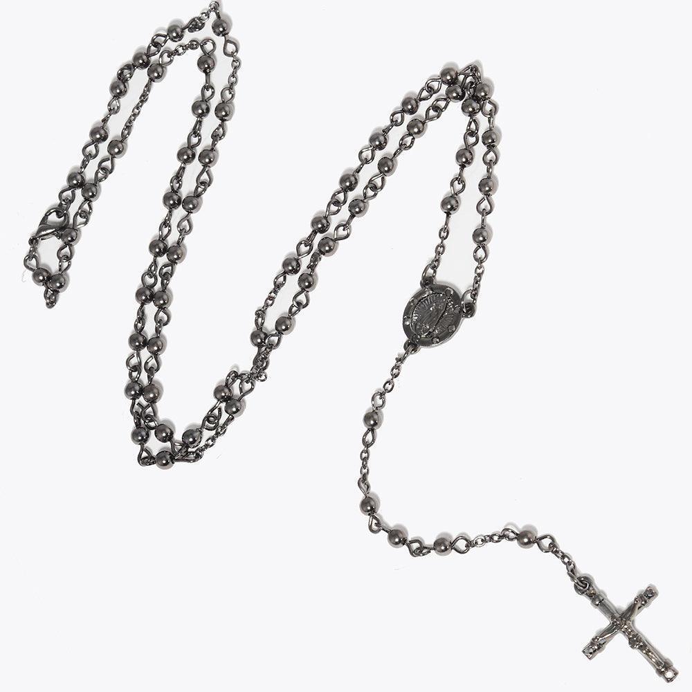 Crucifix Pendant Beaded Y Rosary Necklace - Jewelry Store by Erik Rayo