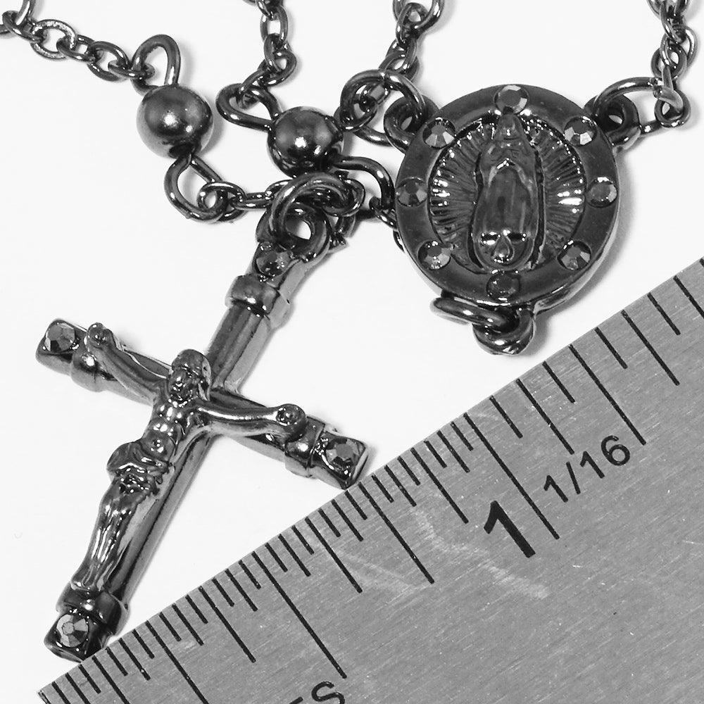 Crucifix Pendant Beaded Y Rosary Necklace - Jewelry Store by Erik Rayo