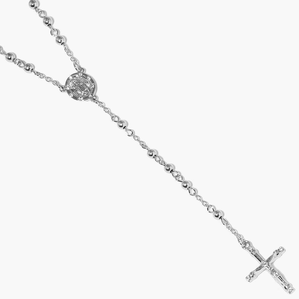 Crucifix Pendant Beaded Y Rosary Necklace - Jewelry Store by Erik Rayo