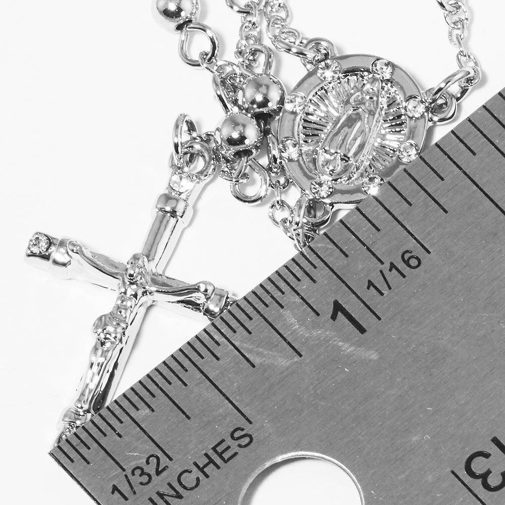 Crucifix Pendant Beaded Y Rosary Necklace - Jewelry Store by Erik Rayo
