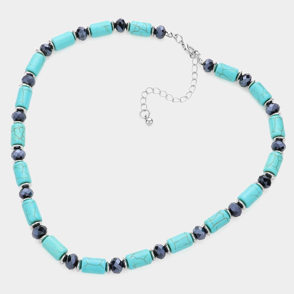 Turquoise Natural Stone Necklace - Jewelry Store by Erik Rayo