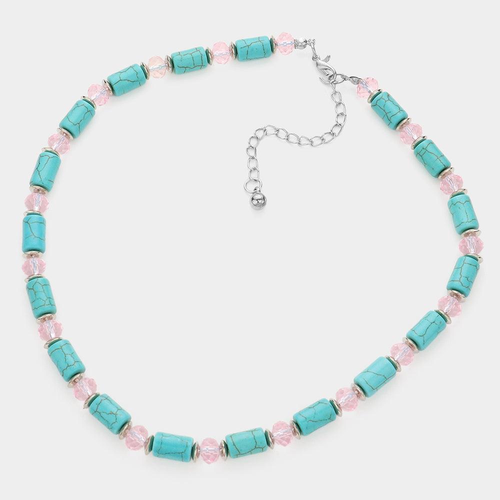 Turquoise Natural Stone Necklace - Jewelry Store by Erik Rayo