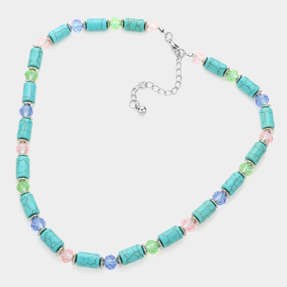 Turquoise Natural Stone Necklace - Jewelry Store by Erik Rayo