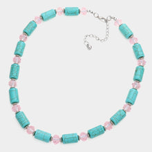 Load image into Gallery viewer, Turquoise Bead Accented Turquoise Necklace
