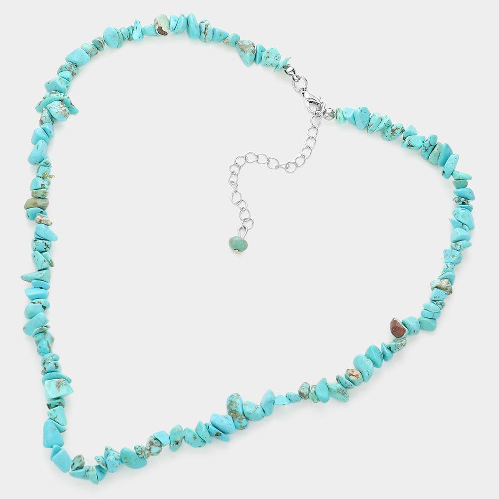 Turquoise Natural Stone Necklace - Jewelry Store by Erik Rayo