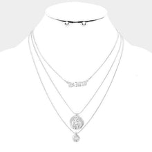 Load image into Gallery viewer, &quot;Pablo&quot; Triple Layered Pendant Bib Necklace
