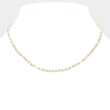 Load image into Gallery viewer, White Pearl Metal Multi Beaded Necklace
