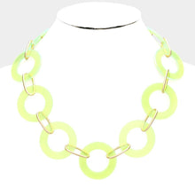 Load image into Gallery viewer, Lucite Circle Link Necklace
