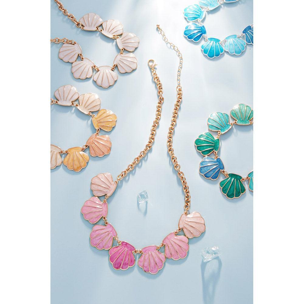 Enamel Shell Link Necklace - Jewelry Store by Erik Rayo