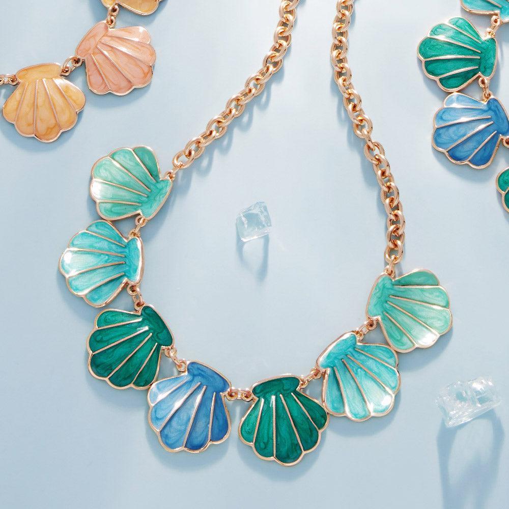 Enamel Shell Link Necklace - Jewelry Store by Erik Rayo