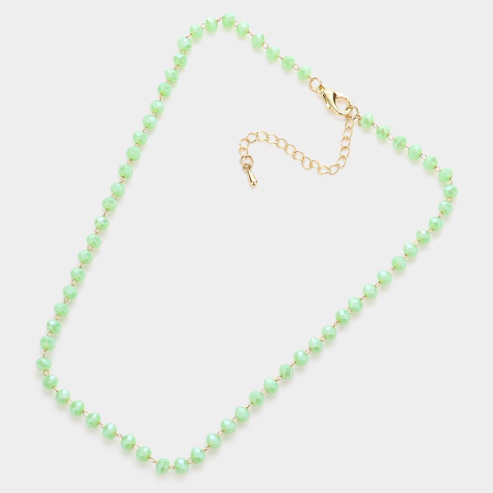 Faceted Bead Link Necklace - Jewelry Store by Erik Rayo