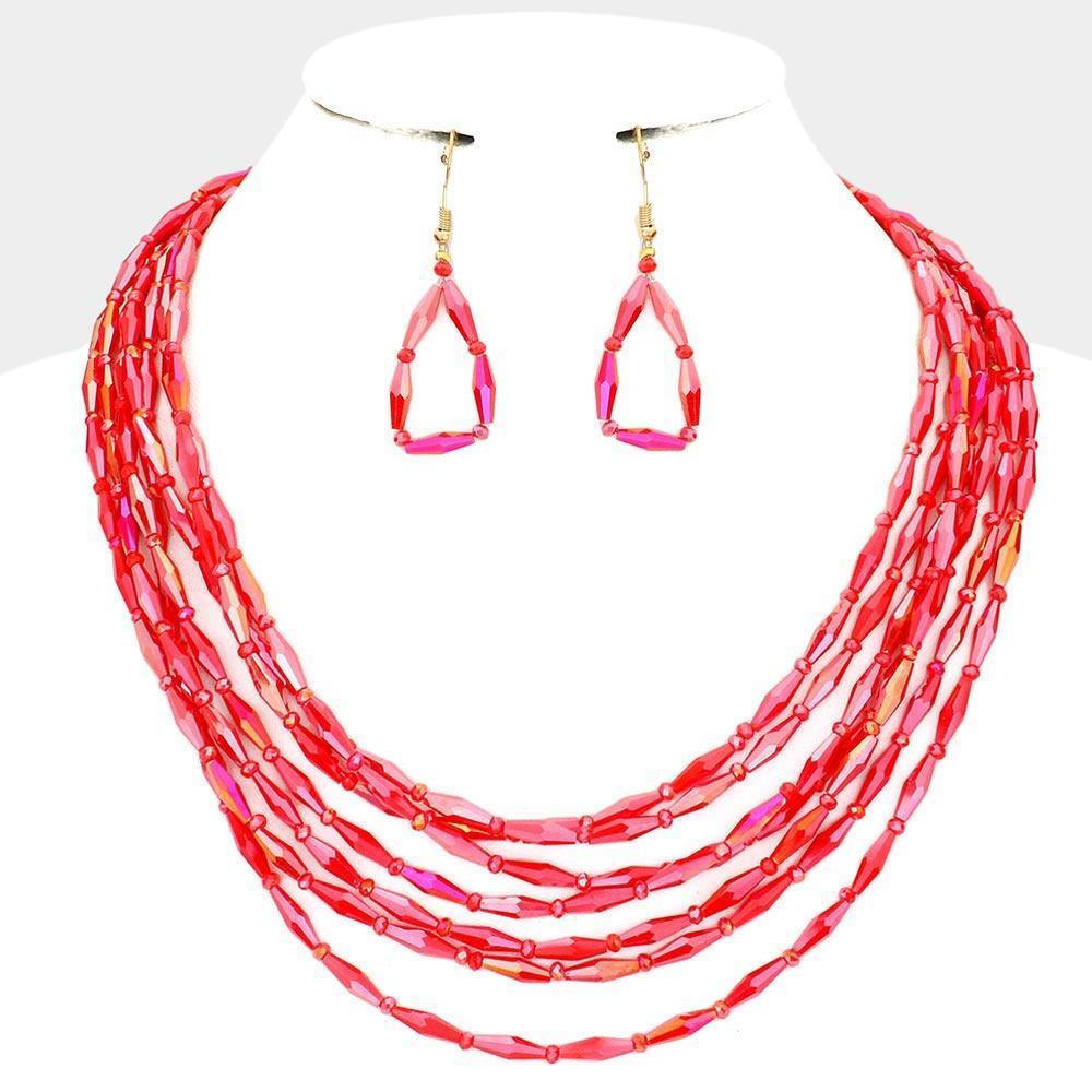 Multi Layered Beaded Bib Necklace - Jewelry Store by Erik Rayo