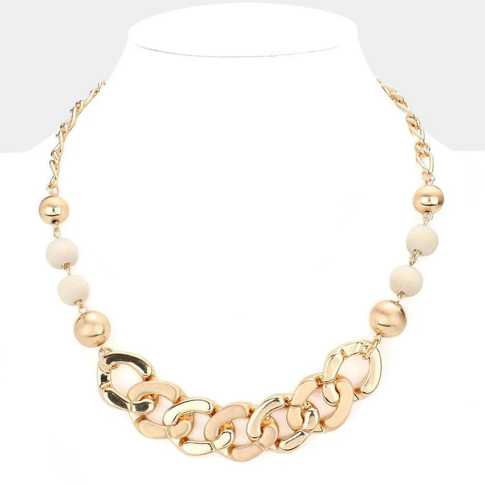 Wood Beads Chain Necklace - Jewelry Store by Erik Rayo