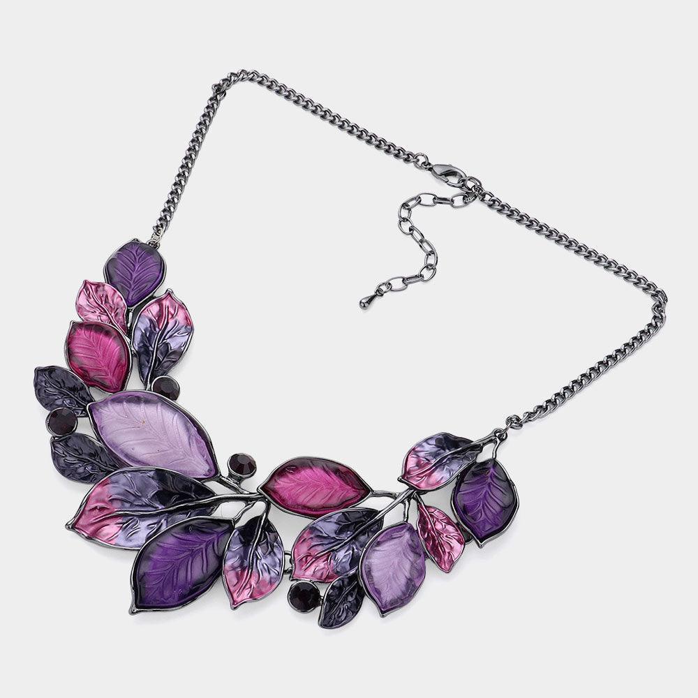 Epoxy Leaf Vine Necklace - Jewelry Store by Erik Rayo