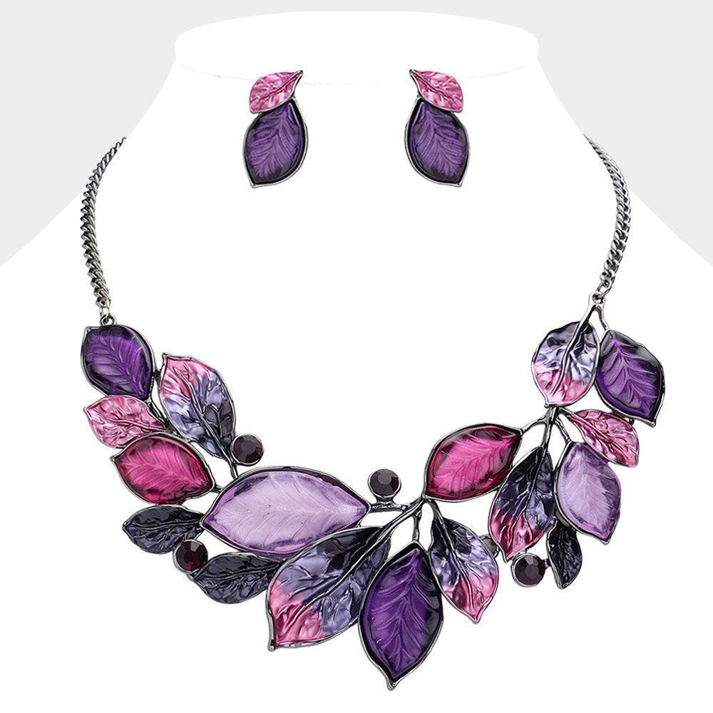 Epoxy Leaf Vine Necklace - Jewelry Store by Erik Rayo