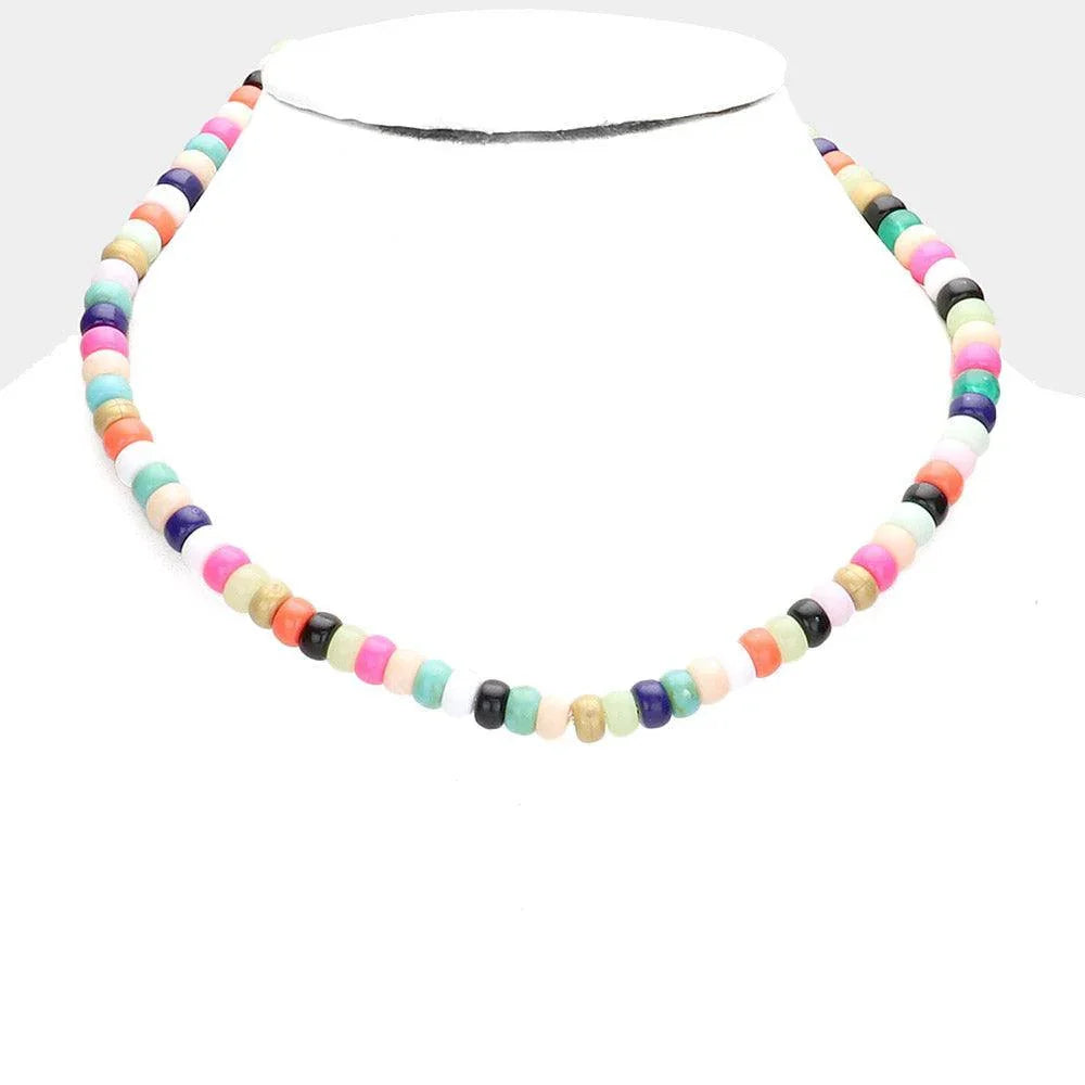 Colorful Beaded Necklace - Jewelry Store by Erik Rayo