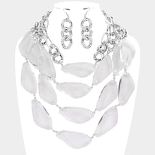 Load image into Gallery viewer, Abstract Lucite Bead Multi Layered Necklace
