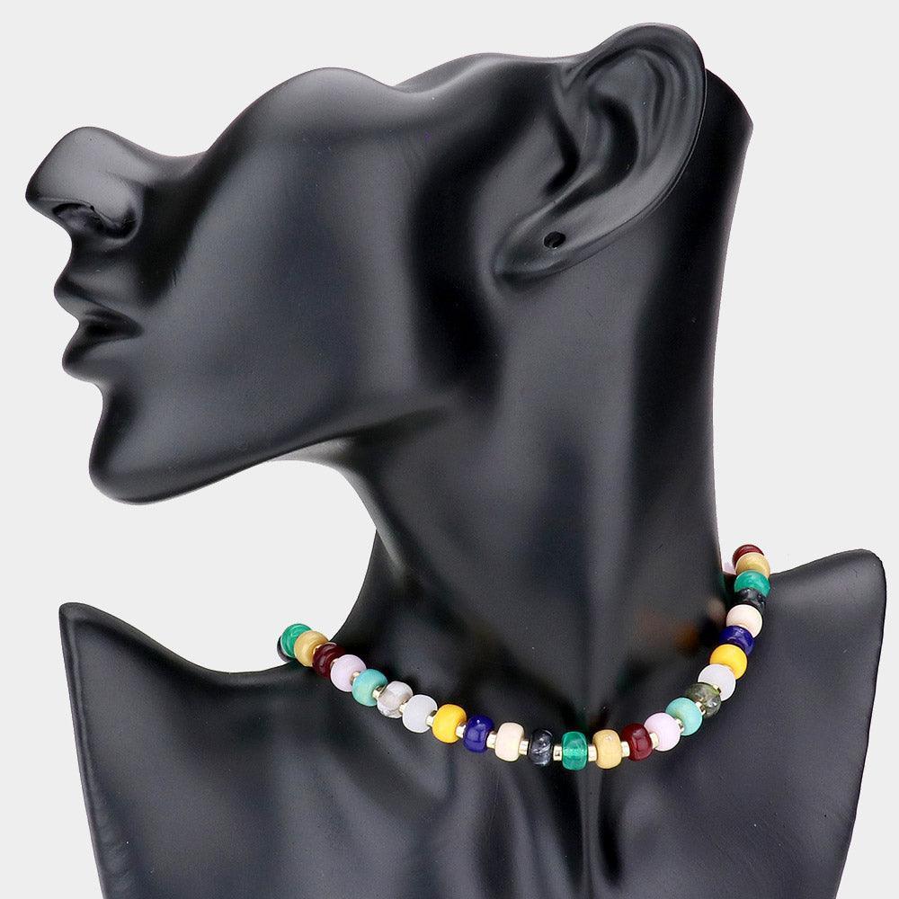 Marbled Beaded Necklace - Jewelry Store by Erik Rayo