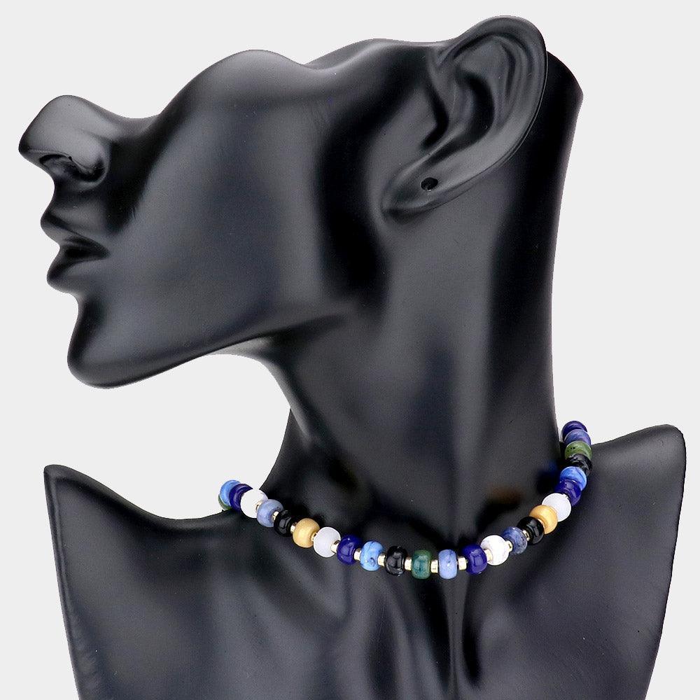 Marbled Beaded Necklace - Jewelry Store by Erik Rayo