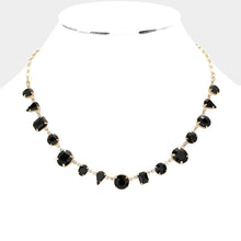 Load image into Gallery viewer, Black Geometric Stone Collar Necklace
