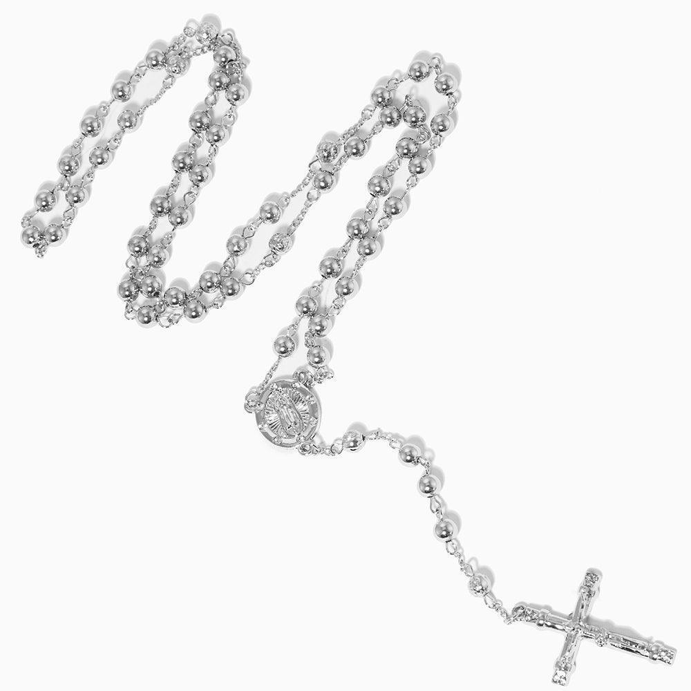 Crucifix Pendant Beaded Y Rosary Necklace - Jewelry Store by Erik Rayo