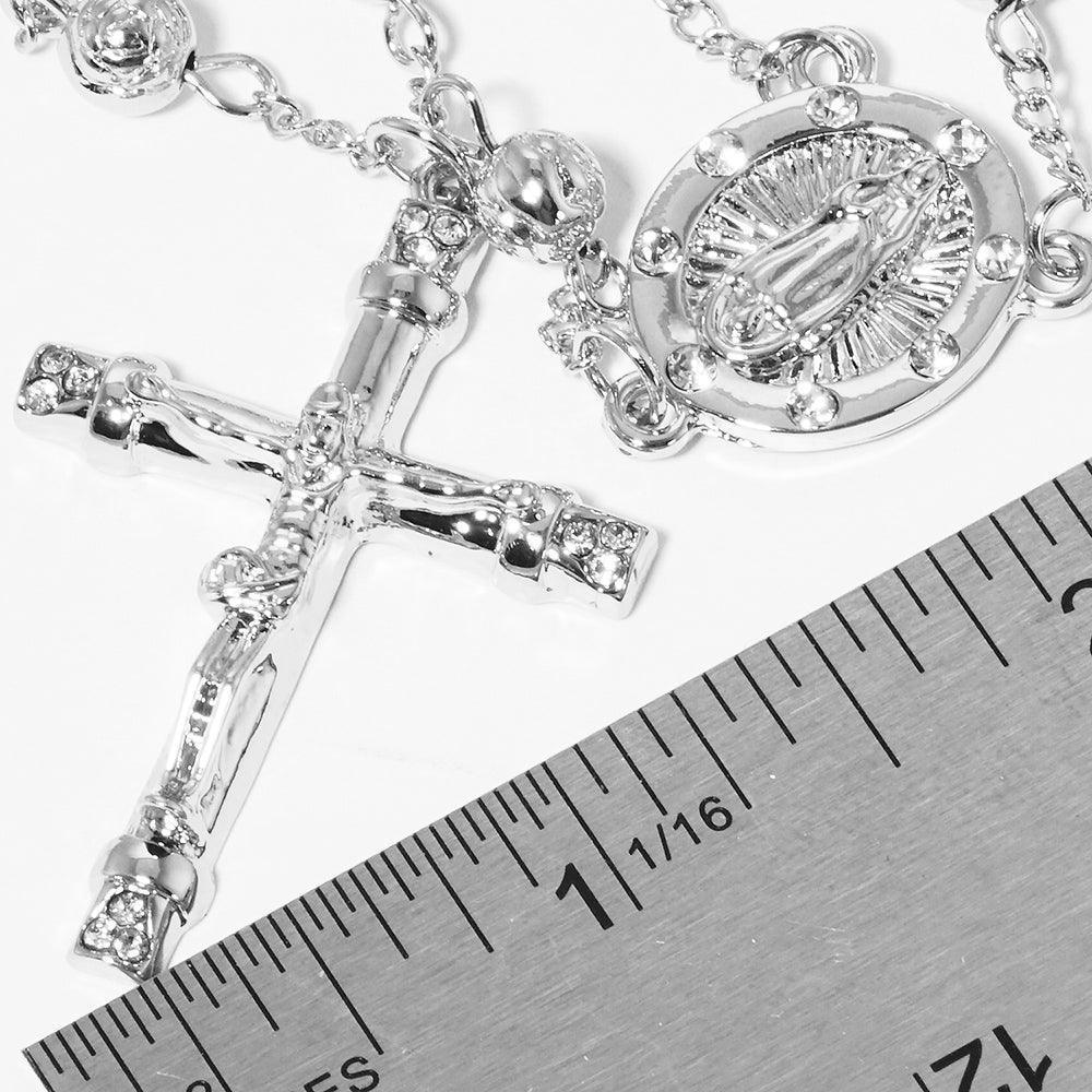 Crucifix Pendant Beaded Y Rosary Necklace - Jewelry Store by Erik Rayo