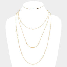 Load image into Gallery viewer, Mustard 3PCS - Thread Wrapped Metal Detachable Chain Necklace
