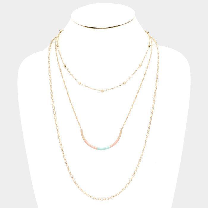 3PCS - Thread Wrapped Metal Detachable Chain Necklace - Jewelry Store by Erik Rayo