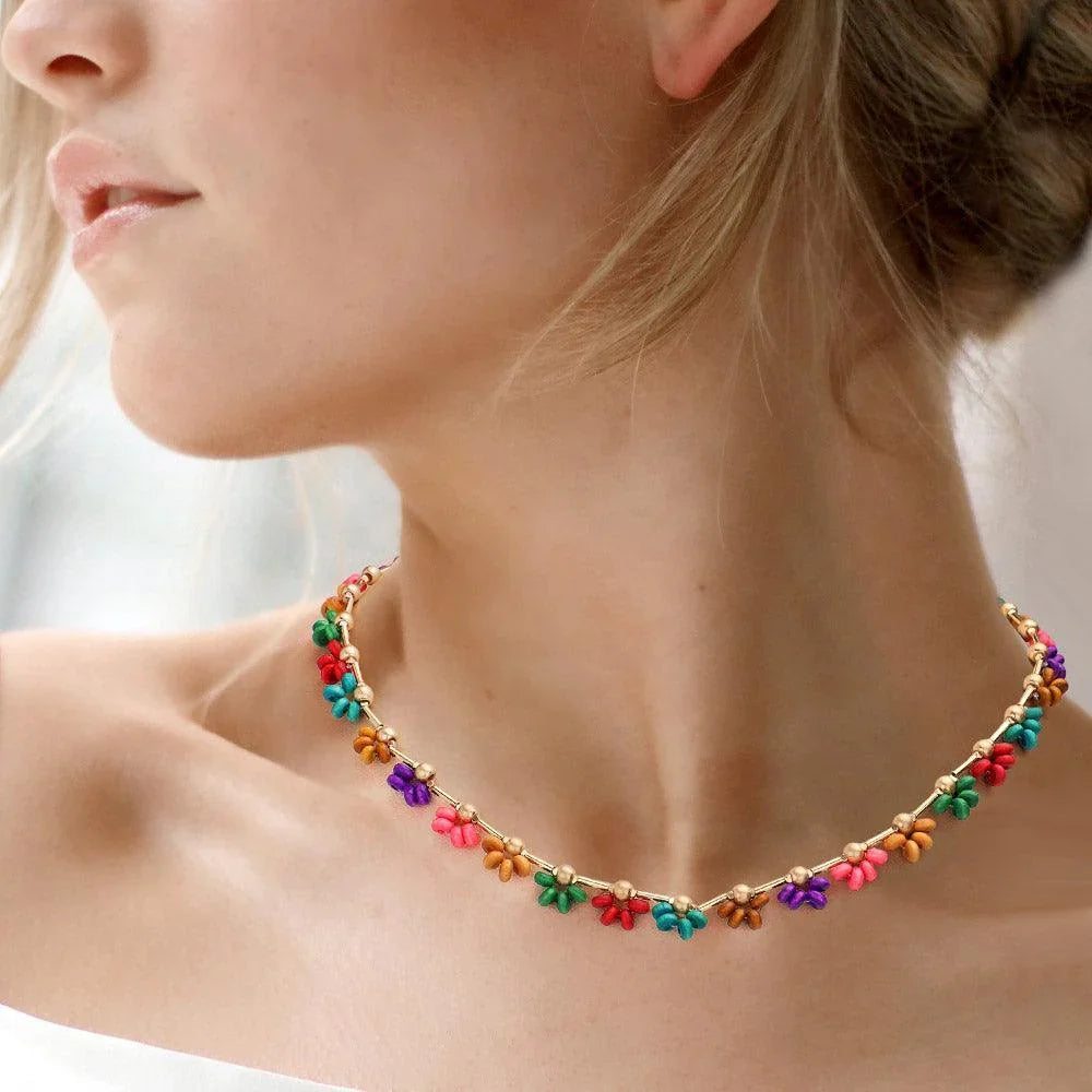 Wood Ball Cluster Necklace - Jewelry Store by Erik Rayo