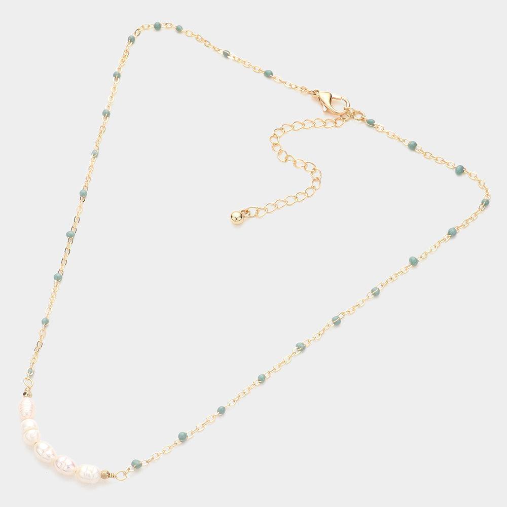 Pearl Seed Beads Necklace - Jewelry Store by Erik Rayo