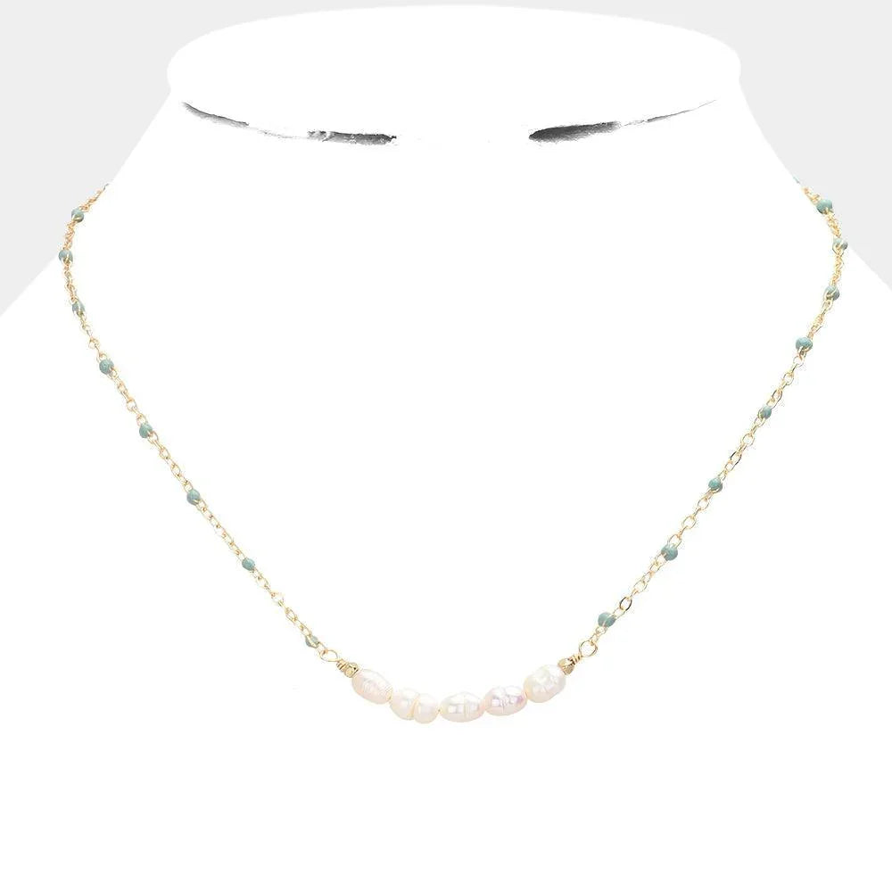 Pearl Seed Beads Necklace - Jewelry Store by Erik Rayo