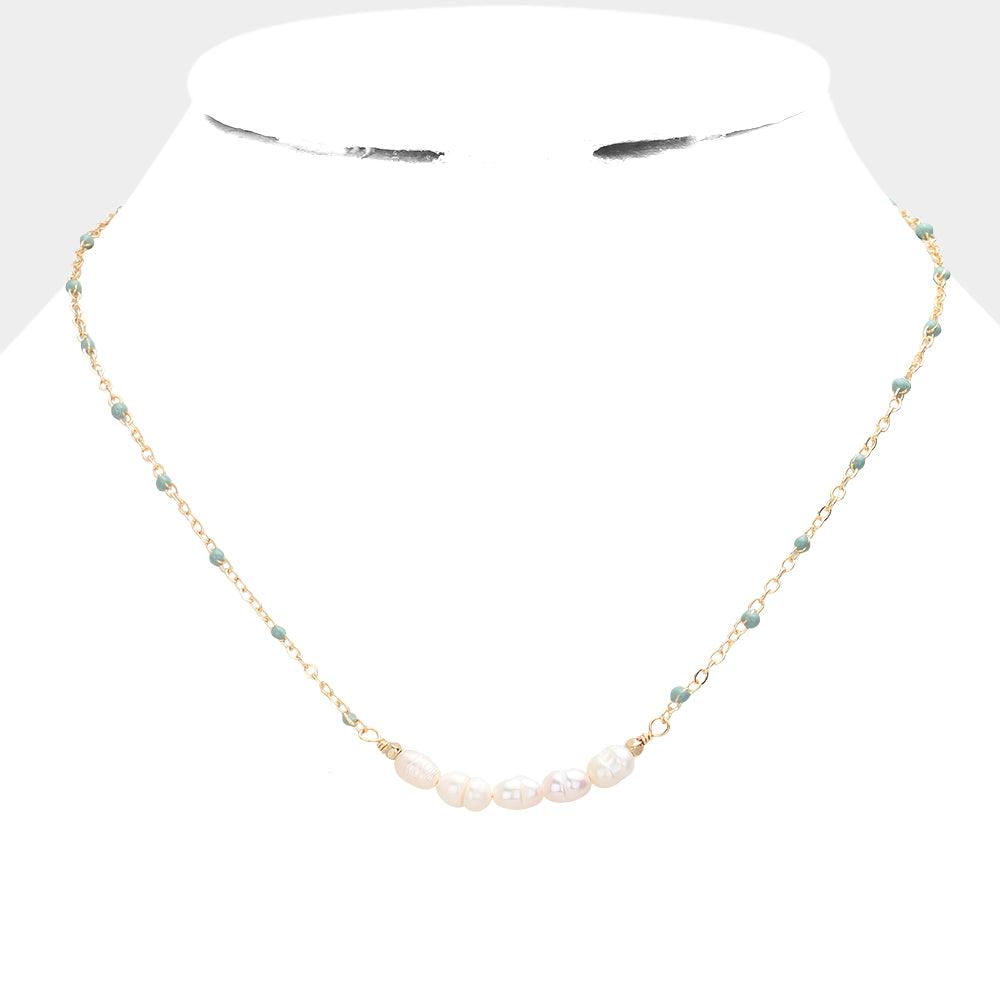 Pearl Seed Beads Necklace