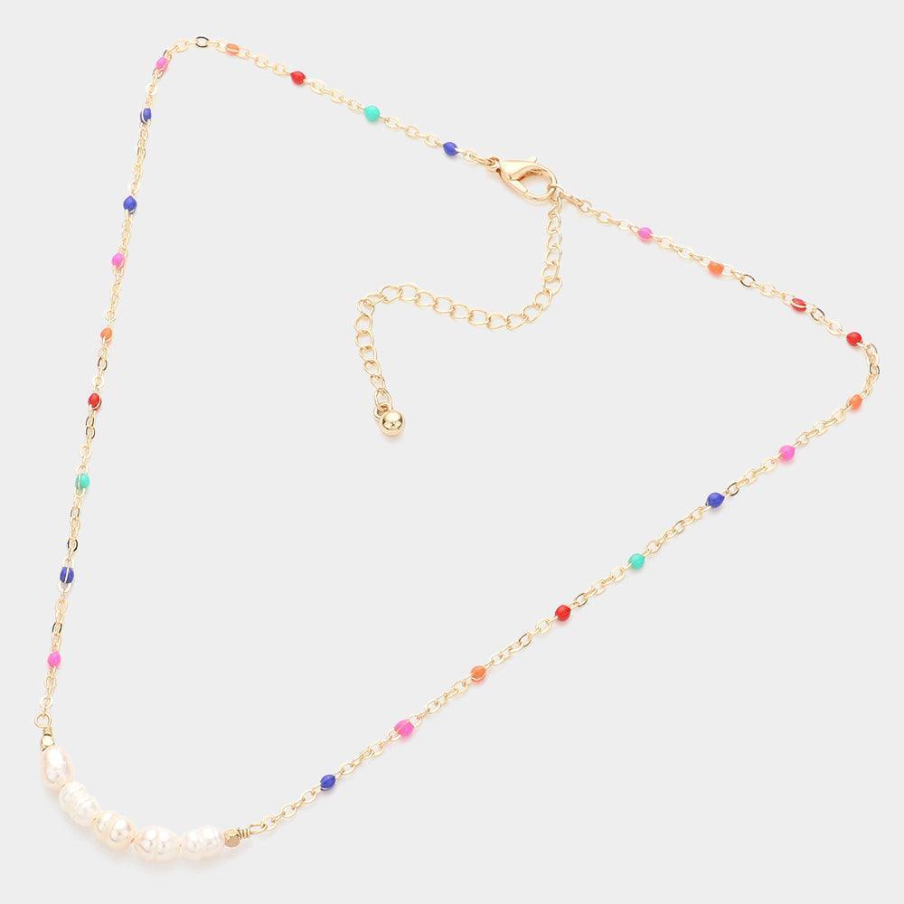 Pearl Seed Beads Necklace - Jewelry Store by Erik Rayo