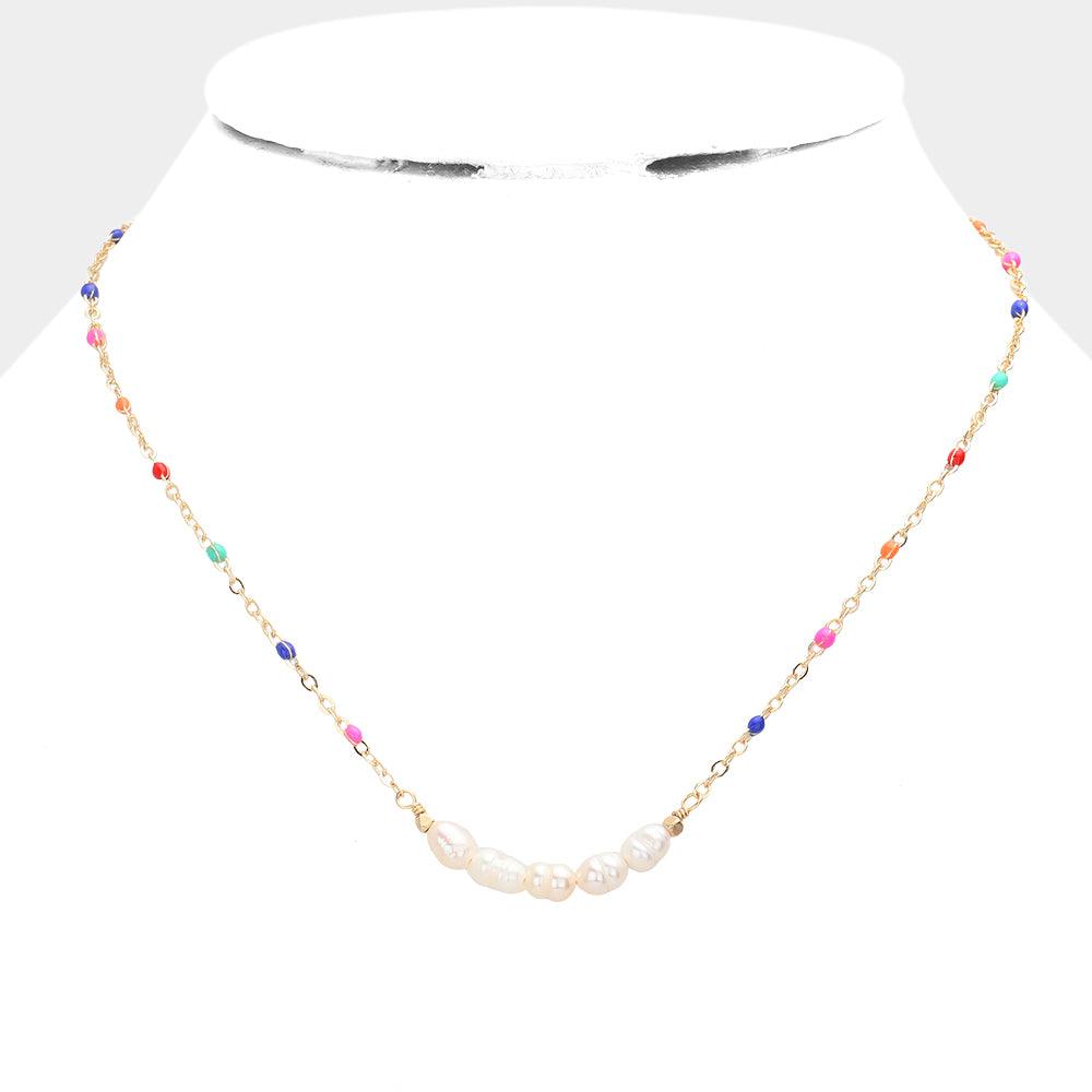 Pearl Seed Beads Necklace