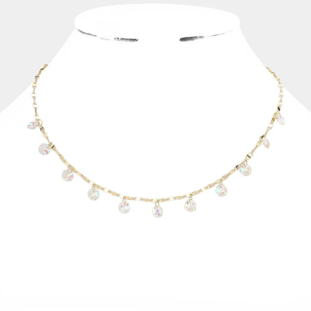 Round Bead Station Necklace - Jewelry Store by Erik Rayo