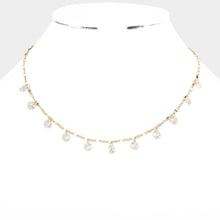 Load image into Gallery viewer, Round Bead Station Necklace
