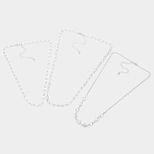 Load image into Gallery viewer, 3PCS - Round Lucite Open Metal Oval Link Necklaces
