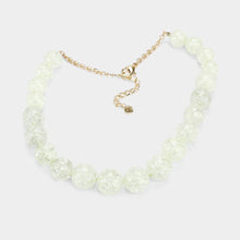 Load image into Gallery viewer, Cracked Lucite Bead Ball Necklace
