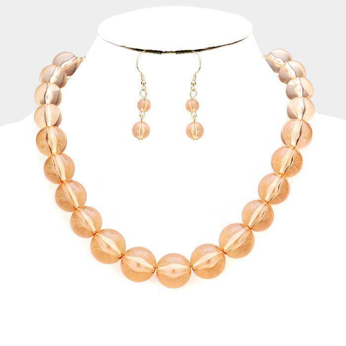 Lucite Ball Collar Bib Necklace - Jewelry Store by Erik Rayo