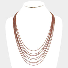 Load image into Gallery viewer, Gold Seed Bead Layered Necklace
