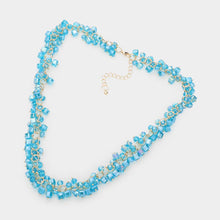 Load image into Gallery viewer, Turquoise Square Round Beaded Necklace
