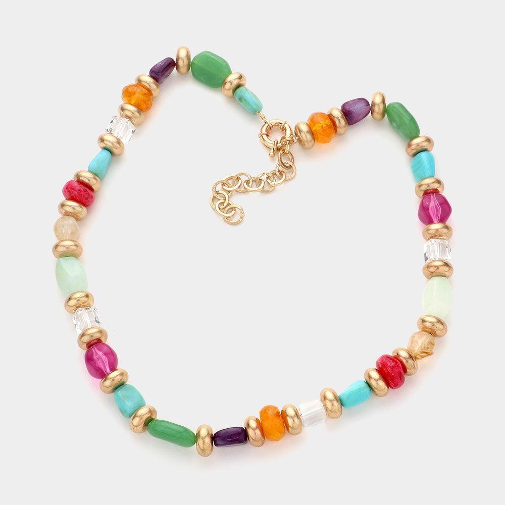 Multi Beaded Necklace - Jewelry Store by Erik Rayo
