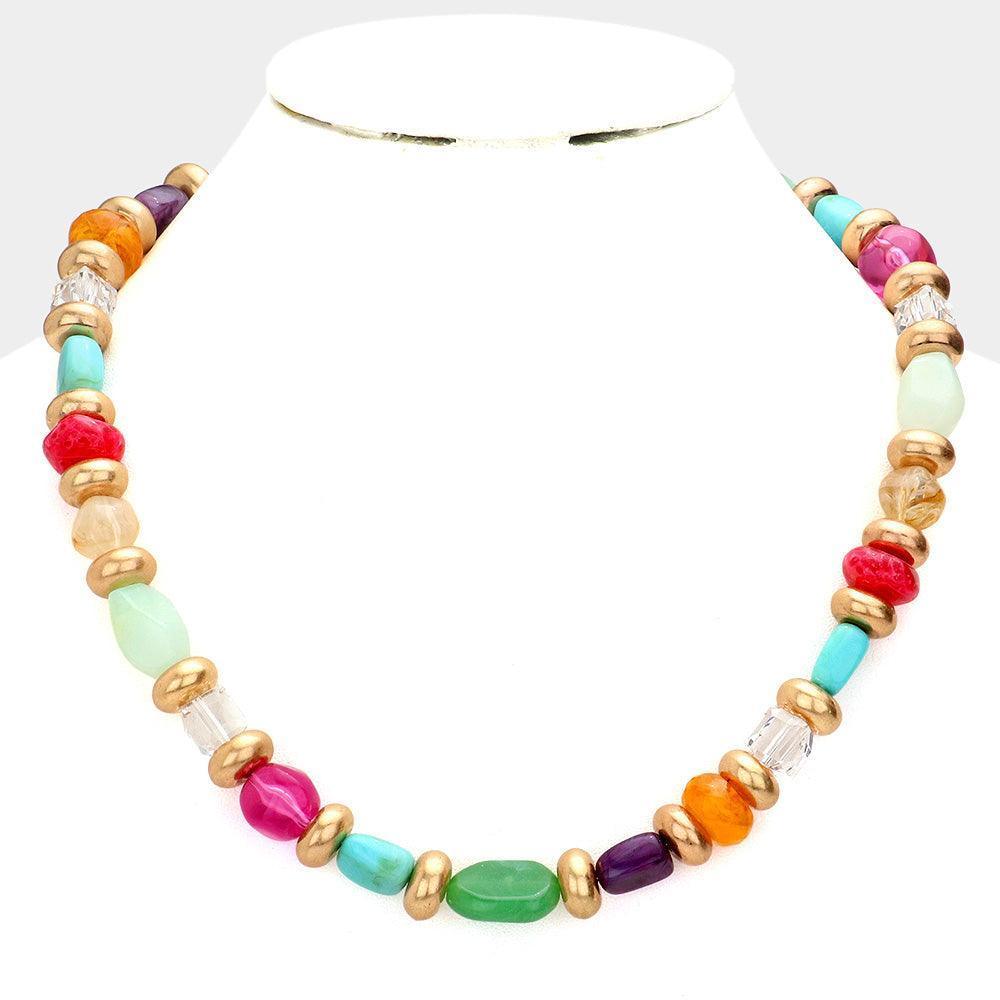 Multi Beaded Necklace - Jewelry Store by Erik Rayo